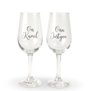 Gravierte Weingläser