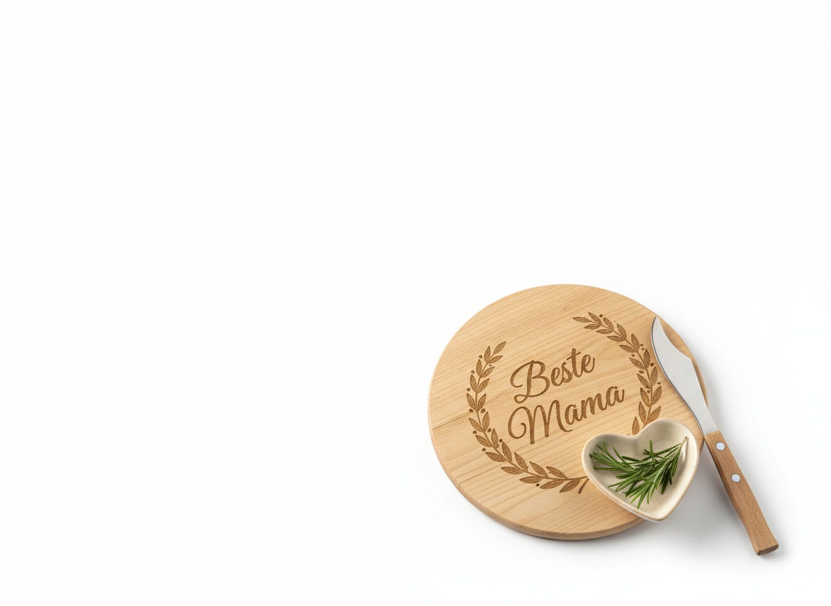 Personalisierte Geschenke zum Muttertag: Graviertes Schneidebrett