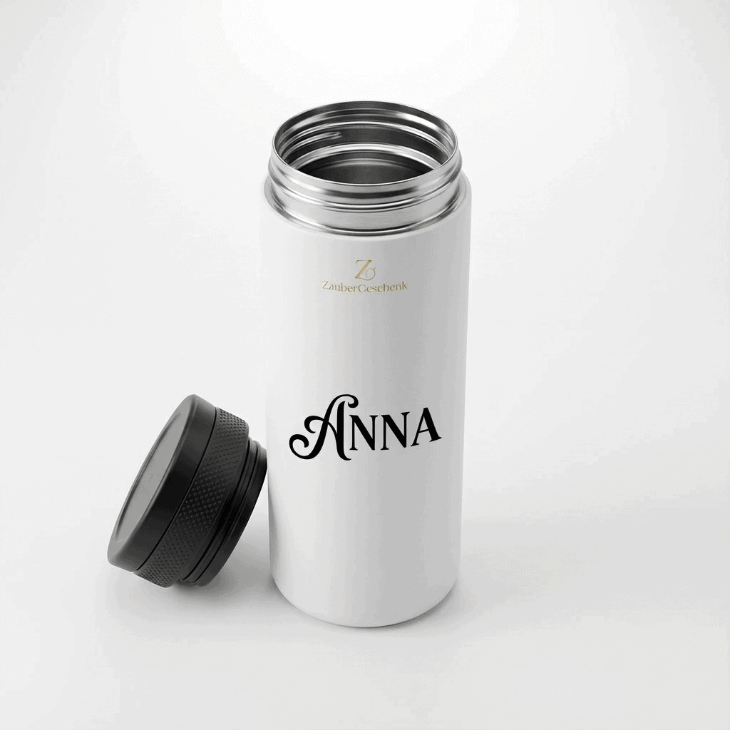 Personalisierter Thermobecher weiß – 3D-Motiv + Wunschname – Bild 5