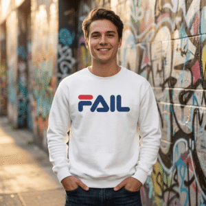 Hoodie mit satirischer Grafik – individuell konfigurierbar